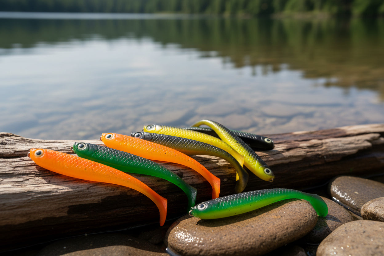 Gummi Köder 9,5cm/5,5g Hecht,Barsch etc. Jig Köder mit Einführungsschlitz