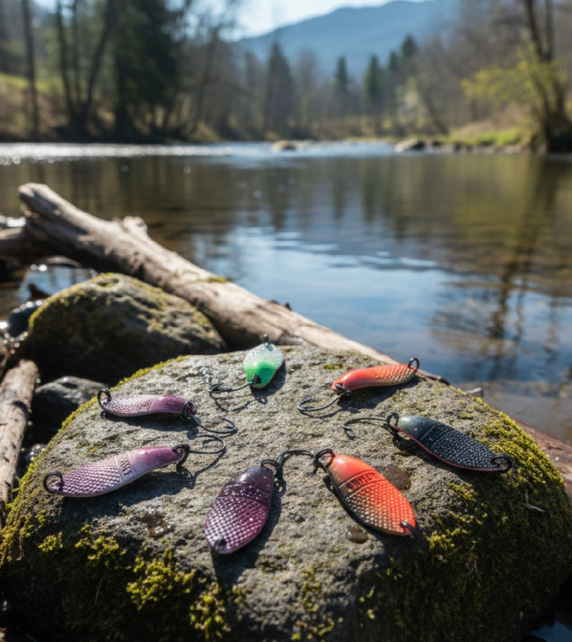 Dohna Spoons Löffelköder ca. 3 g 30 mm für Forelle Barsch Lachs